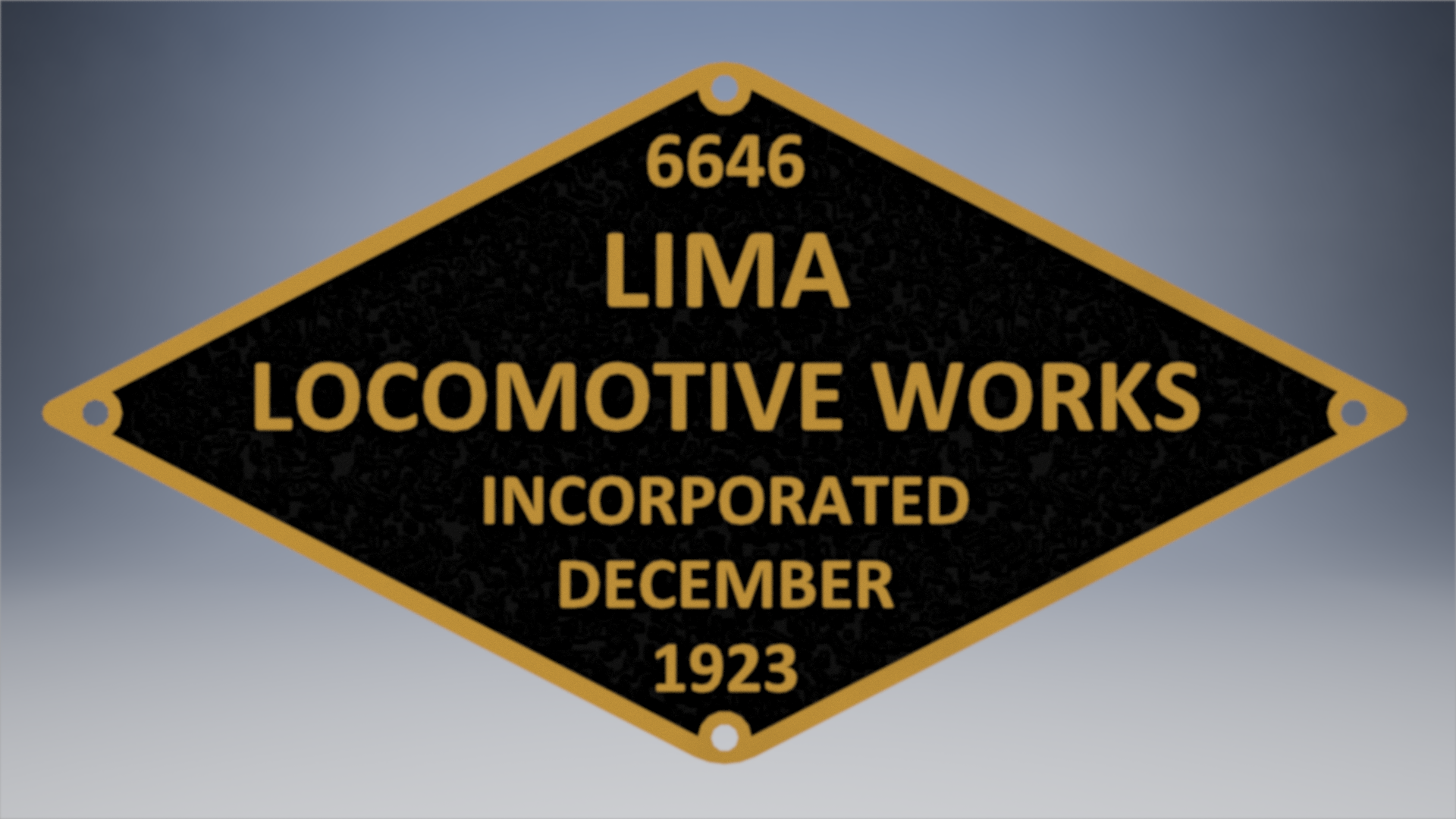 Steam Locomotive Builders' Plates