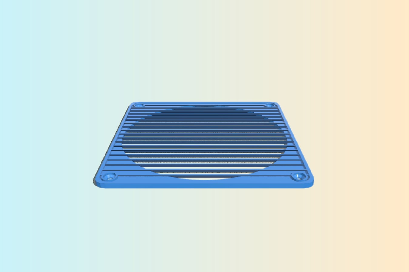 Slatted 120mm Fan Grill