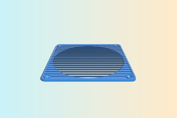 Slatted 120mm Fan Grill | 3d print model