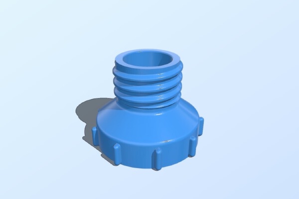 bottle thread adapter coupler | 3d print model
