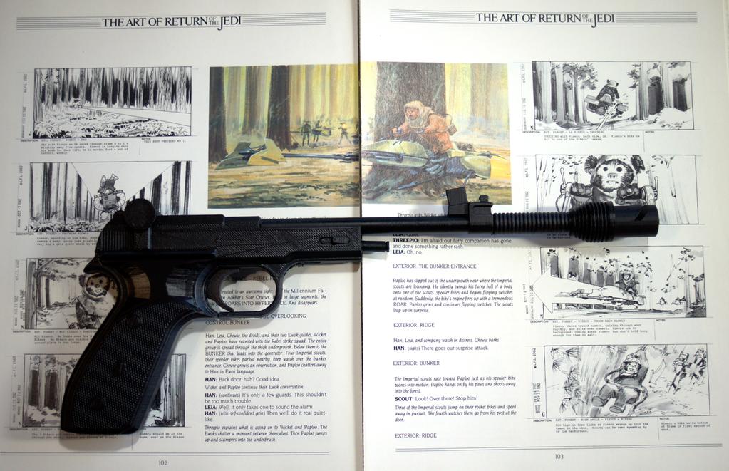 Parts for Leia Blaster with hole down the barrel