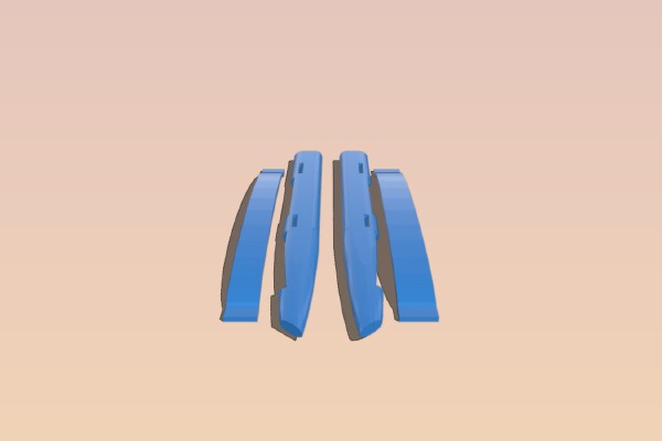 Americas Cup Catamaran Hull With Quarter Slots #MakeItFloat | 3d print model