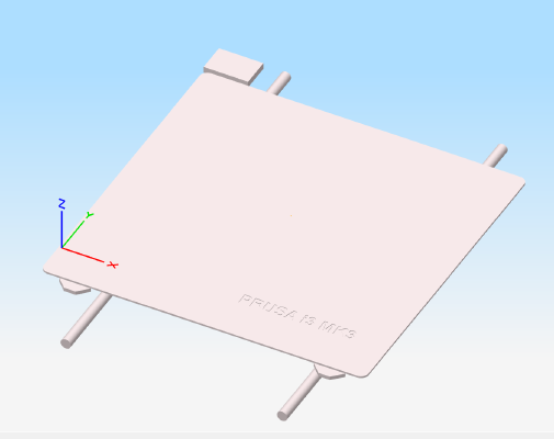 Simplify3D Prusa i3 MK3 Bed File | 3d print model