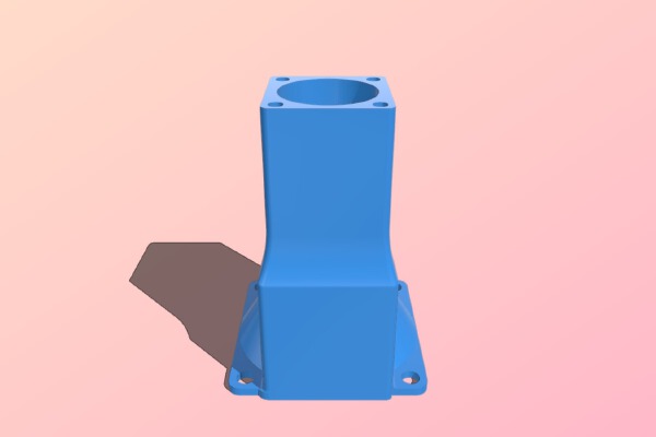 Remix E3D V6 30mm_to_60mm Fan reduce_adapter | 3d print model
