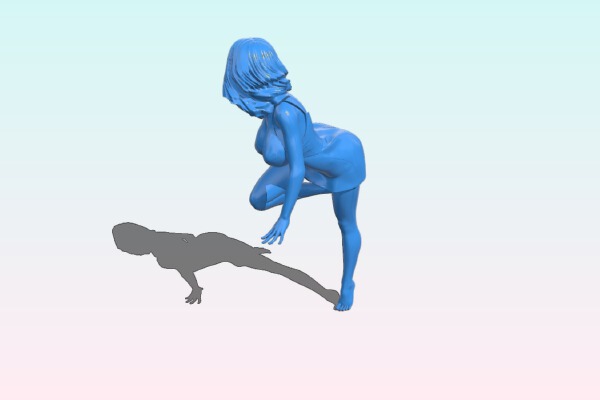 Girl on the windowsill | 3d print model