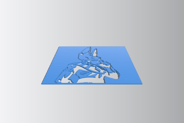 Lord Beerus stencil | 3d print model