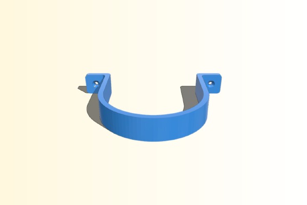 4in PVC Pipe Support | 3d print model