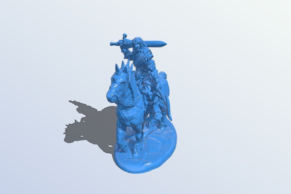 Barbarian Rider | 3d print model