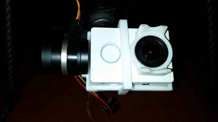 Adapter plate for Xiaomi Yi on Feiyu-tech Mini 3D-Gimbal | 3d print model