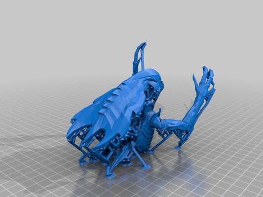 xenomorph Pretorian (cut and supported) | 3d print model