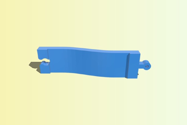 Door step down lift wooden train track | 3d print model