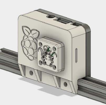 OctoPi & PiCam case with Mounts for Aluminum 2020 | 3d print model