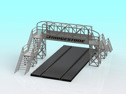 1:32 Slot car Footbridge | 3d print model