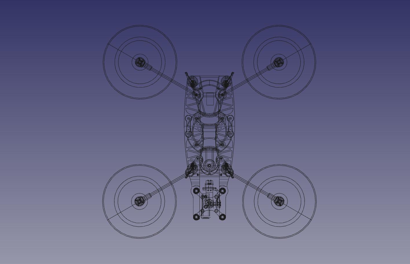 Foldable quadcopter FPV