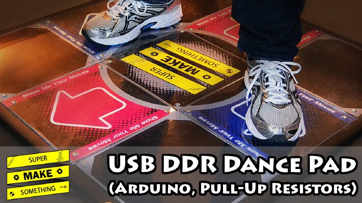 DDR Dance Pad Arduino Cover - Super Make Something Episode 9 | 3d print model