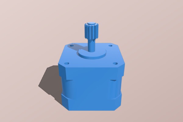 Stepper motor, STP-43D1034 - NEMA17 | 3d print model