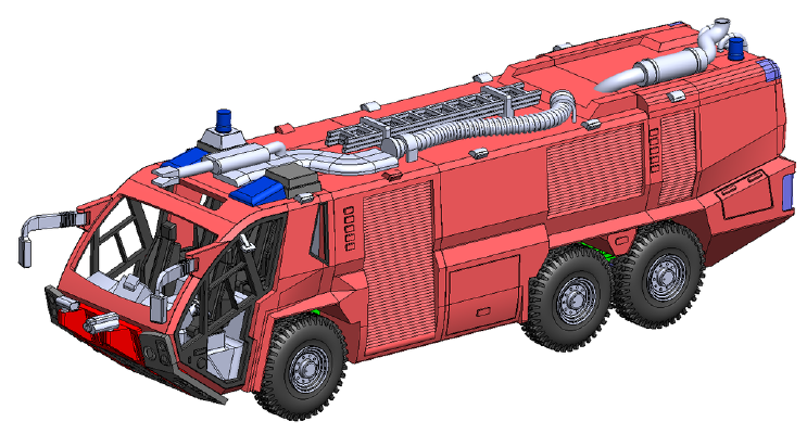 Rosenbauer Firetruck Panther 6x6 | 3d print model