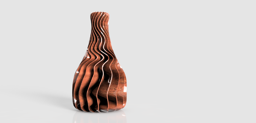 Single plane twisted vase | 3d print model