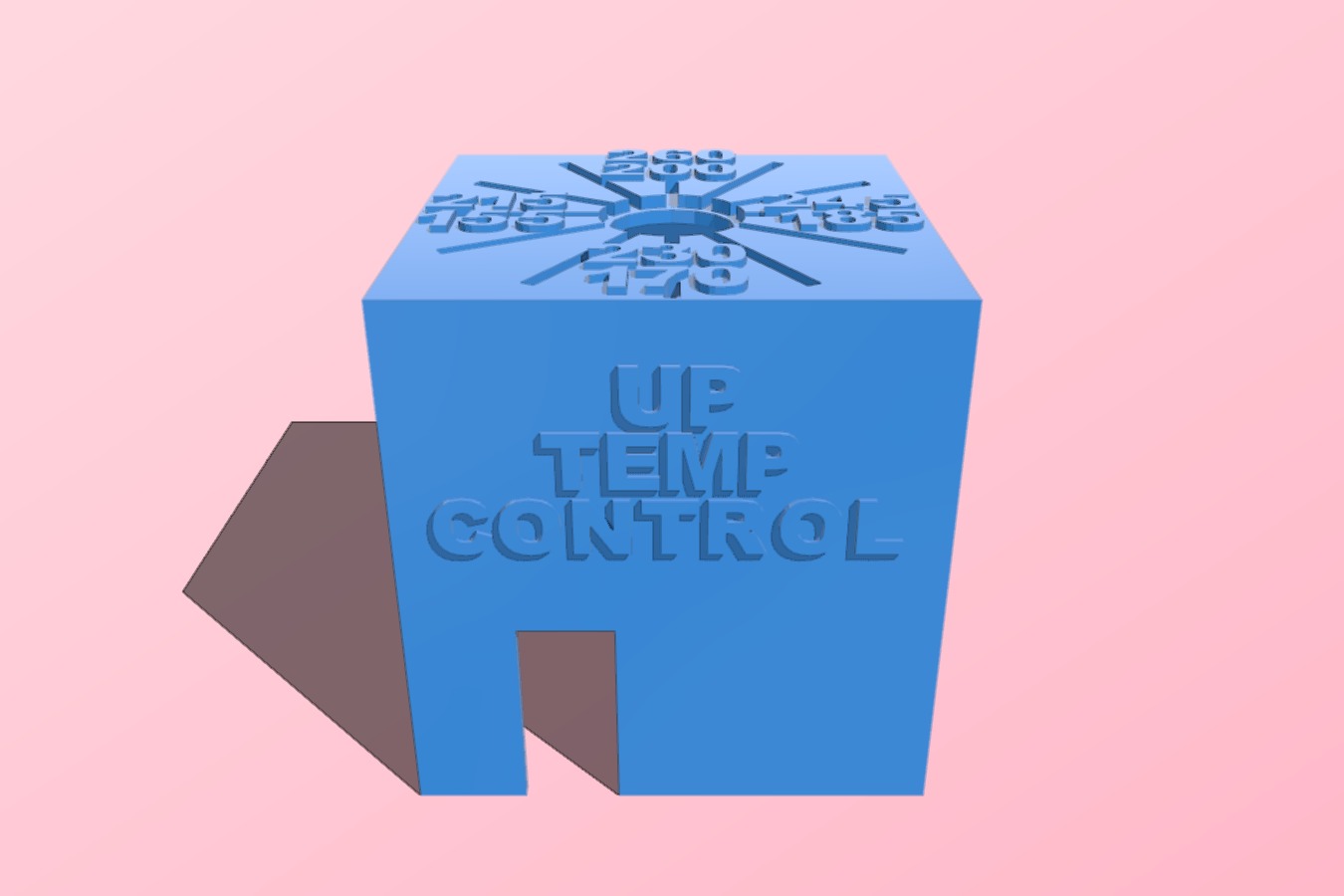#UP Temp control box, for 12 position rotary dial
