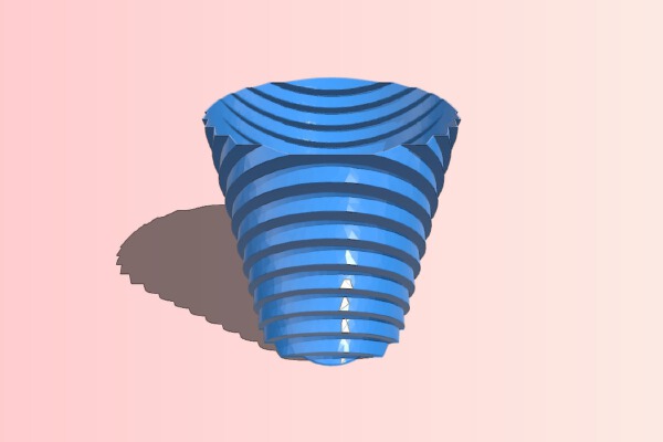 Stepped Bin | 3d print model