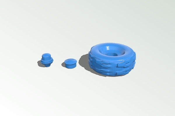 Wheel Parts Revised | 3d print model