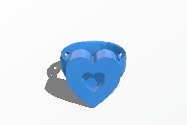 Valentine ring | 3d print model