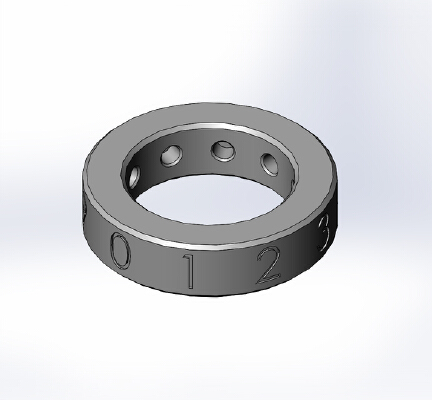 Locking mechanism multi-coded | 3d print model