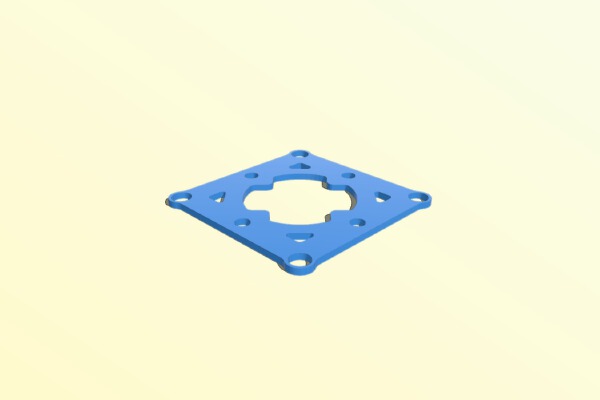 Boldclash B06 flight controller (Inductrix size) adapter to 16x16 mm stack | 3d print model