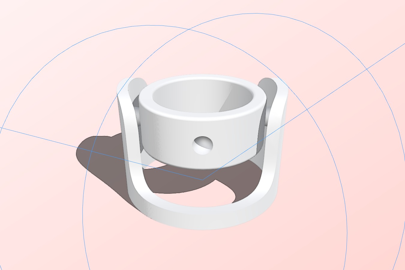 Modular hollow universal joint for cable management