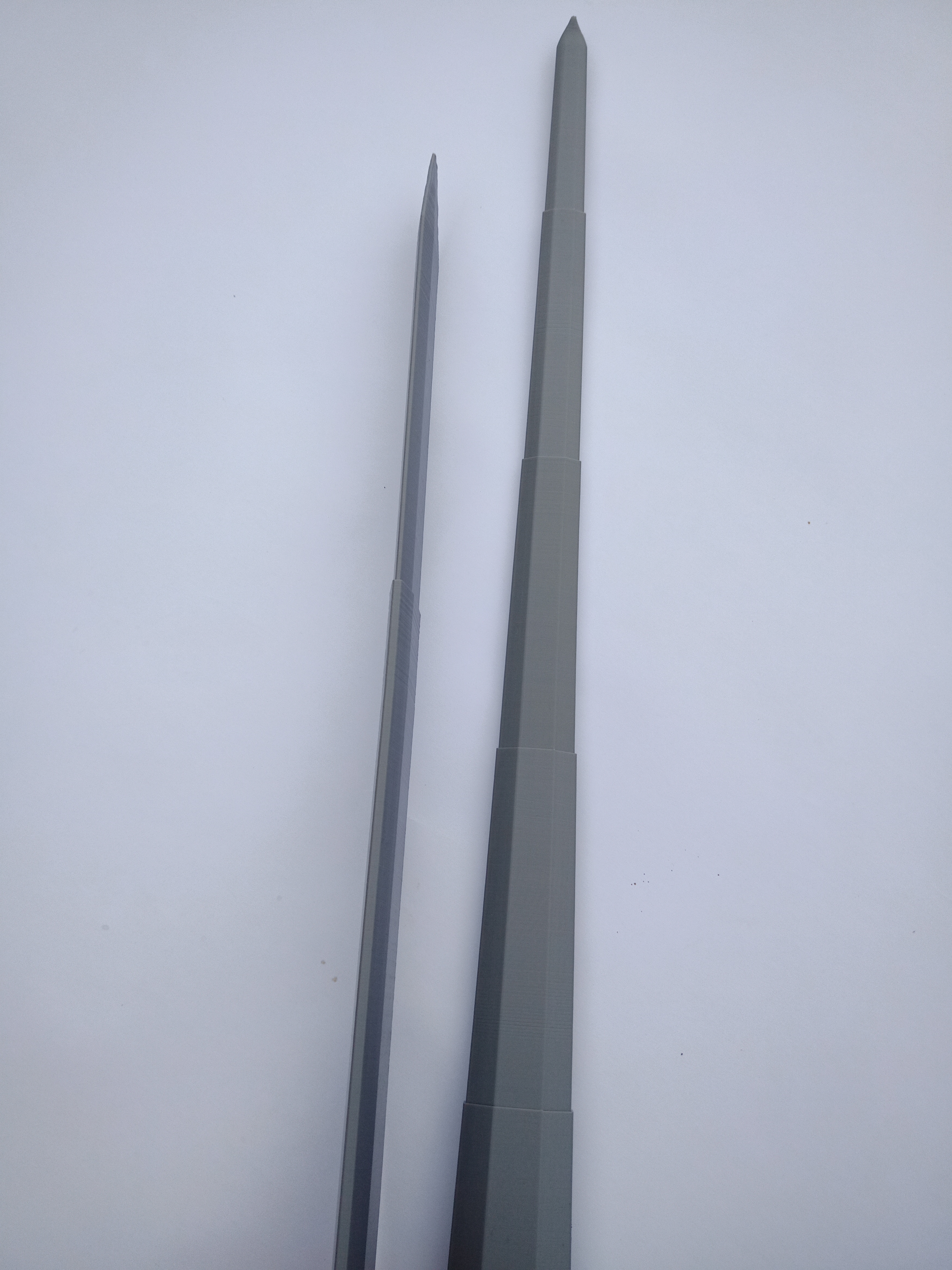 Collapsing Broadsword (Removable "sharp" Blade)