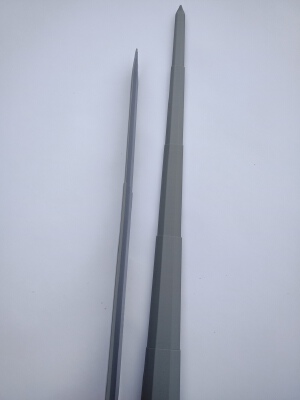 Collapsing Broadsword (Removable "sharp" Blade) | 3d print model