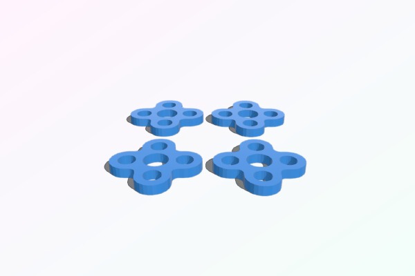 Motor spacer and vibration dampener for 1103 motors | 3d print model