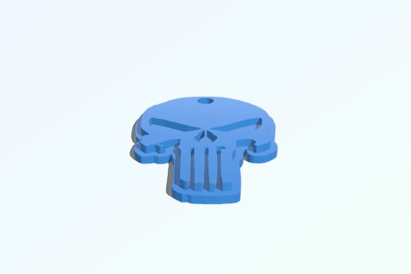 Punisher Keychain Ornament | 3d print model
