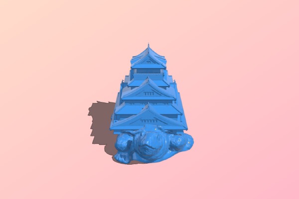 Rising Sun Turtle Stronghold | 3d print model