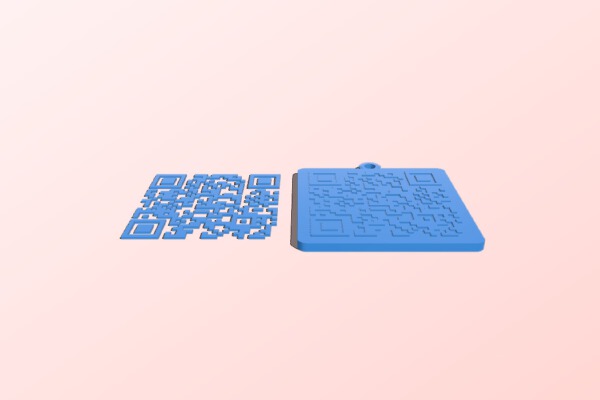 Rick Roll Keychain Seperated | 3d print model