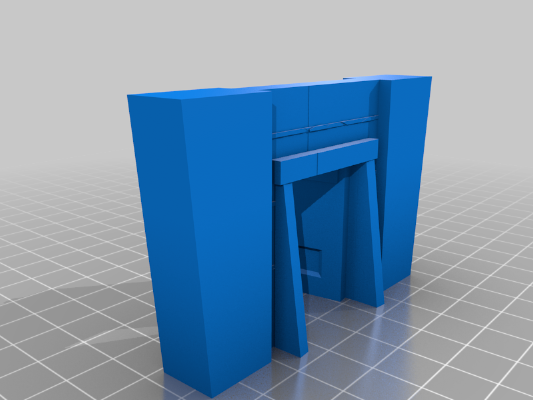 WW2 Concrete Island Bunker Basic Doorways | 3d print model