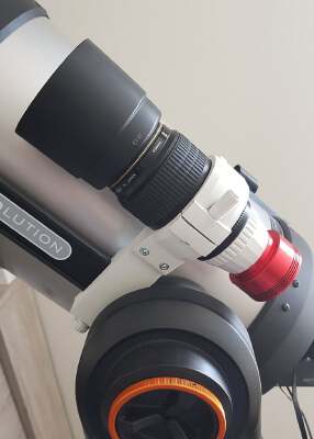 Support Astro pour objectif 100mm Canon (V1) - Fixation Vixen | 3d print model