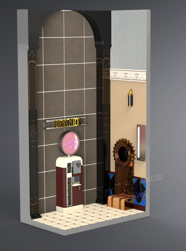 Bioshock Bookcase Insert Printer Version