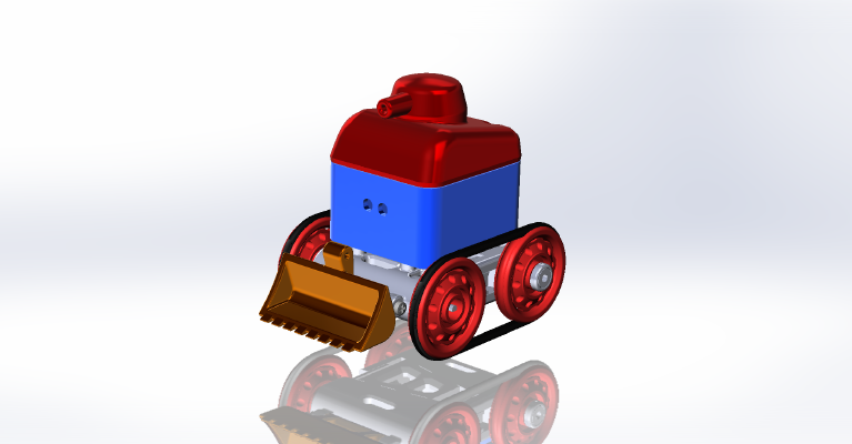 Motorized Tank & Robot Chassis & Toy | 3d print model