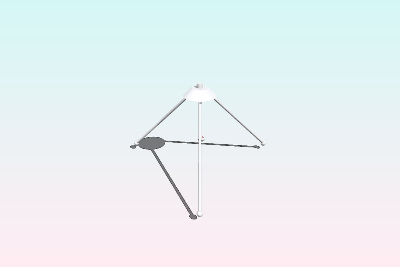 Mini tripod with carbon legs