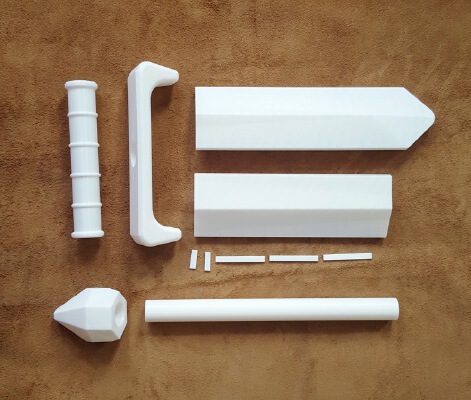 Link's Wood Sword (with pins & dowel) | 3d print model