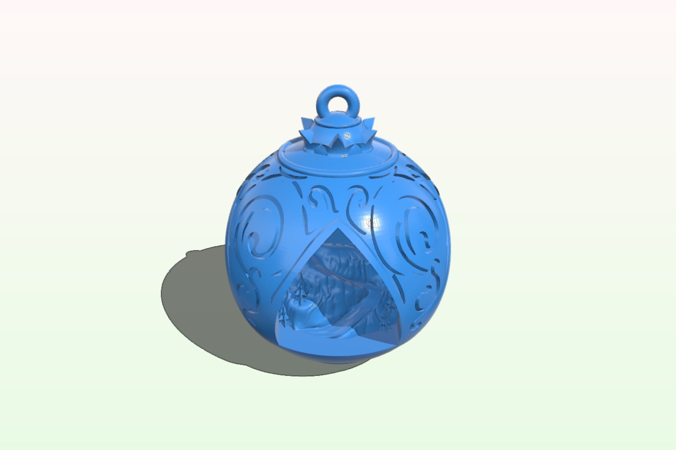 Xmas scene ornament
