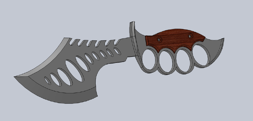 Battlefield Hardline Devil's tooth pike knife | 3d print model
