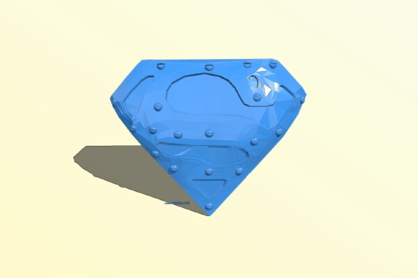 Super man logo | 3d print model