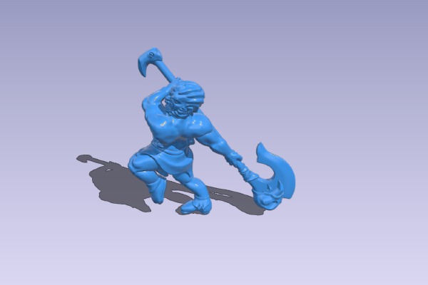 Human Barbarian | 3d print model