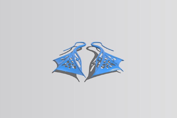 Wing Earrings | 3d print model