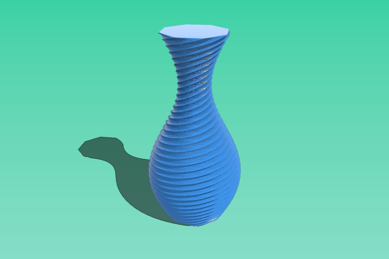 Textured Twist Vase