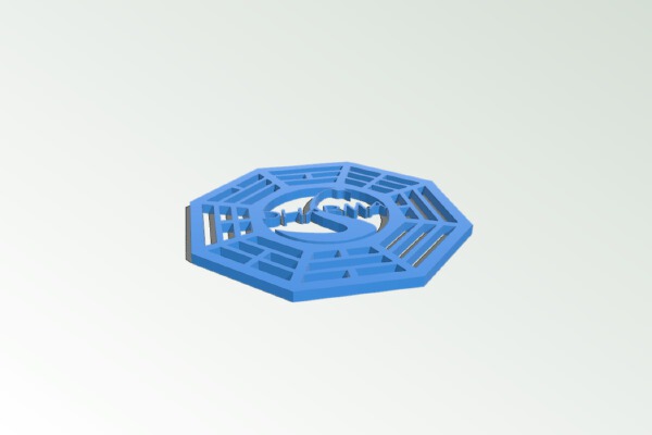 Dharma symbol from Lost | 3d print model