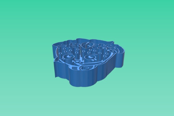 shopkins strawberry cookie cutter | 3d print model