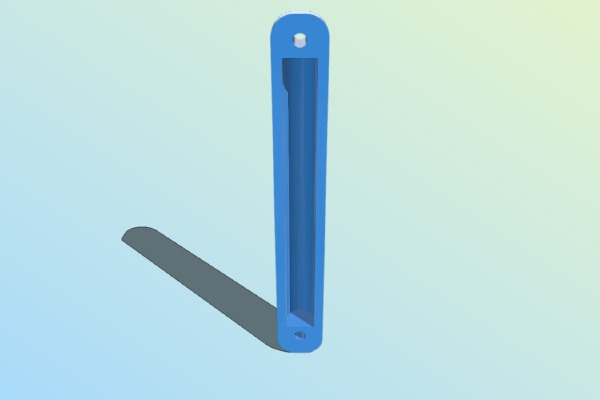 Minimalist Mezuzah (Perfectly fits 1_4" x 3" scroll inside) | 3d print model